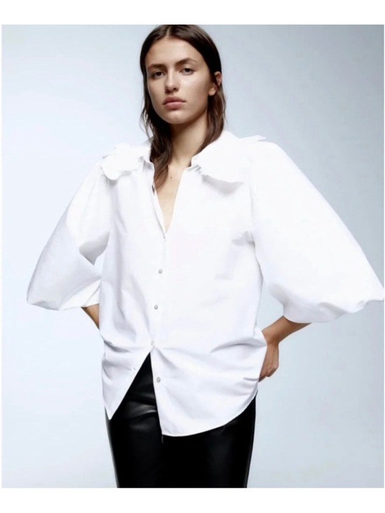 Zara Tops - Women's Zara White Button Down Shirt, Size S